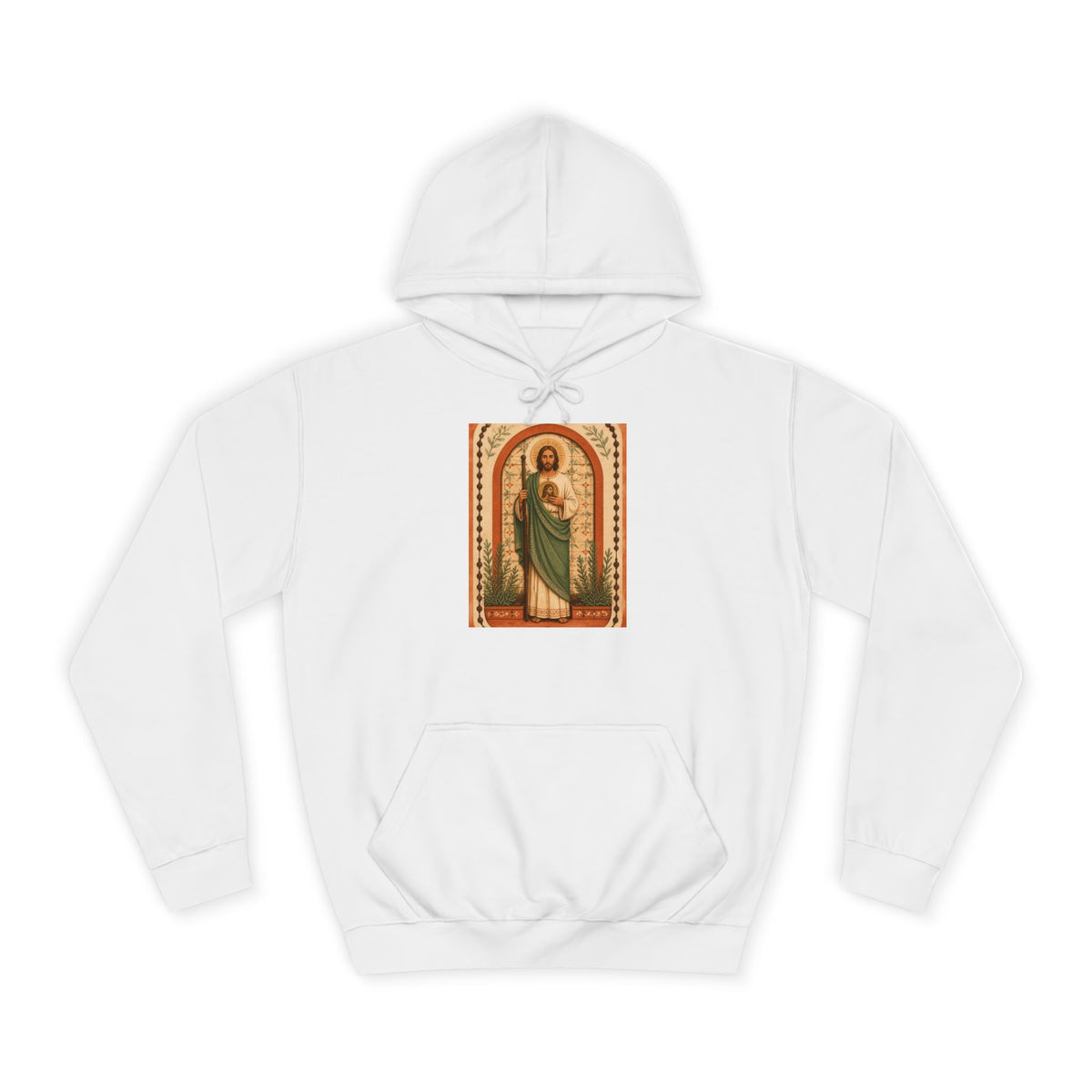 San Judas Tadeo Terracotta Rosary Garden Unisex Hoodie