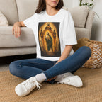 San Judas Tadeo Amber Pilgrim Lantern Unisex T-Shirt