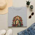 San Judas Tadeo Crimson Rose Window Unisex T-Shirt
