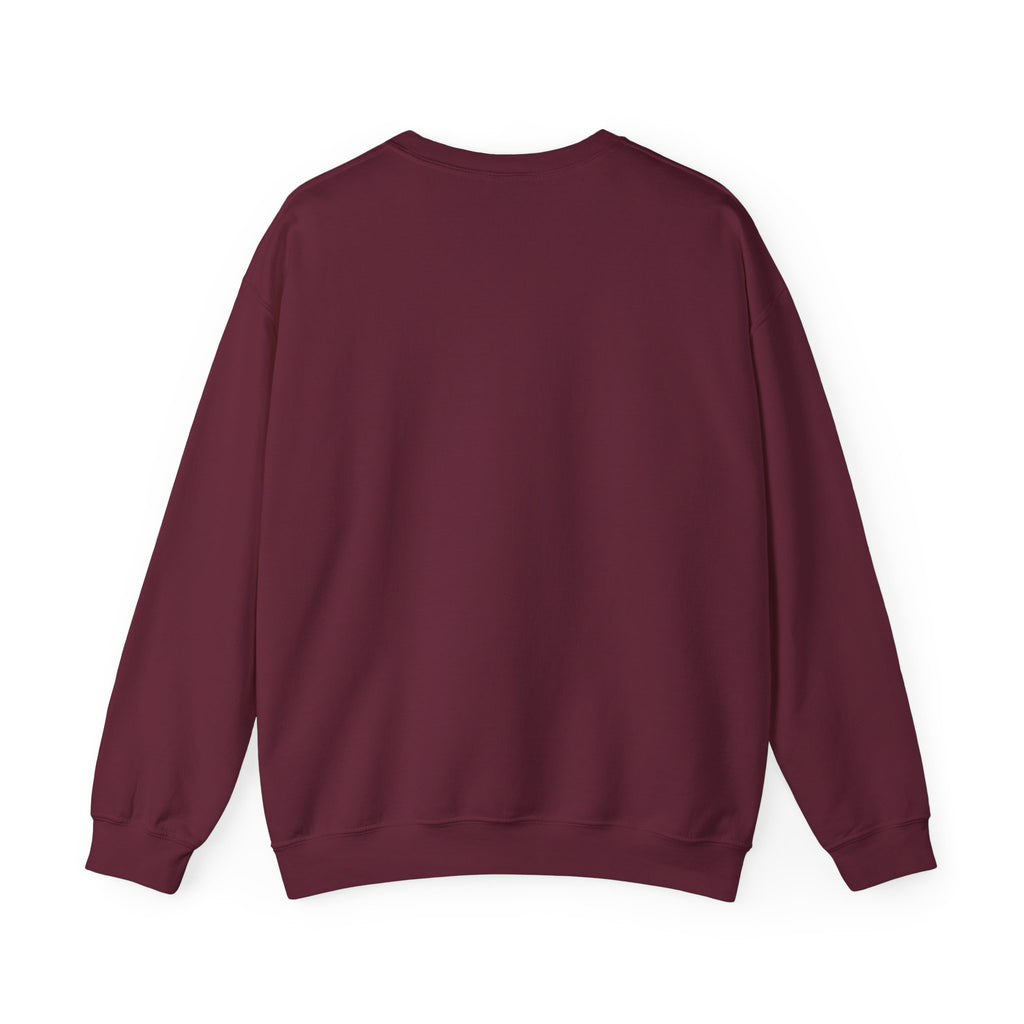 San Judas Tadeo Crimson Rose Window Crewneck Sweatshirt