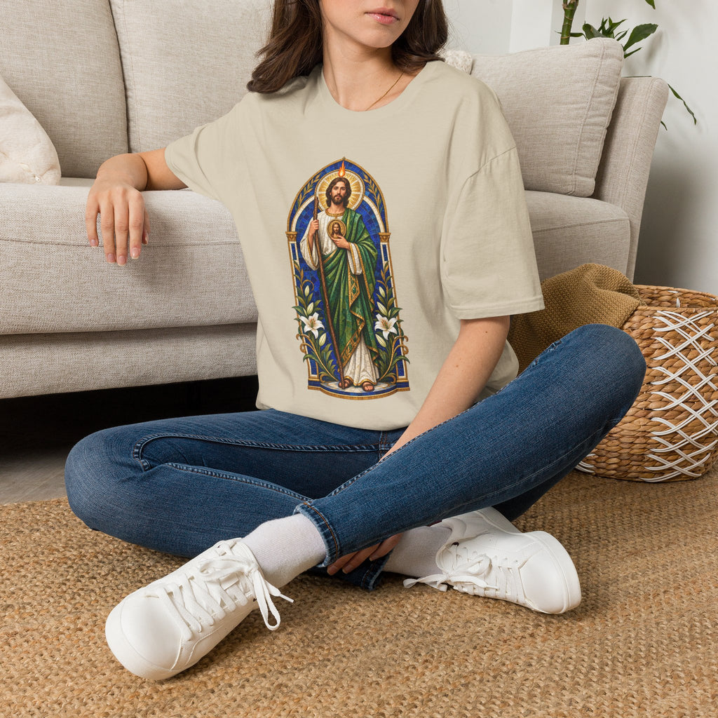 San Judas Tadeo Cobalt Chapel Mosaic Unisex T-Shirt