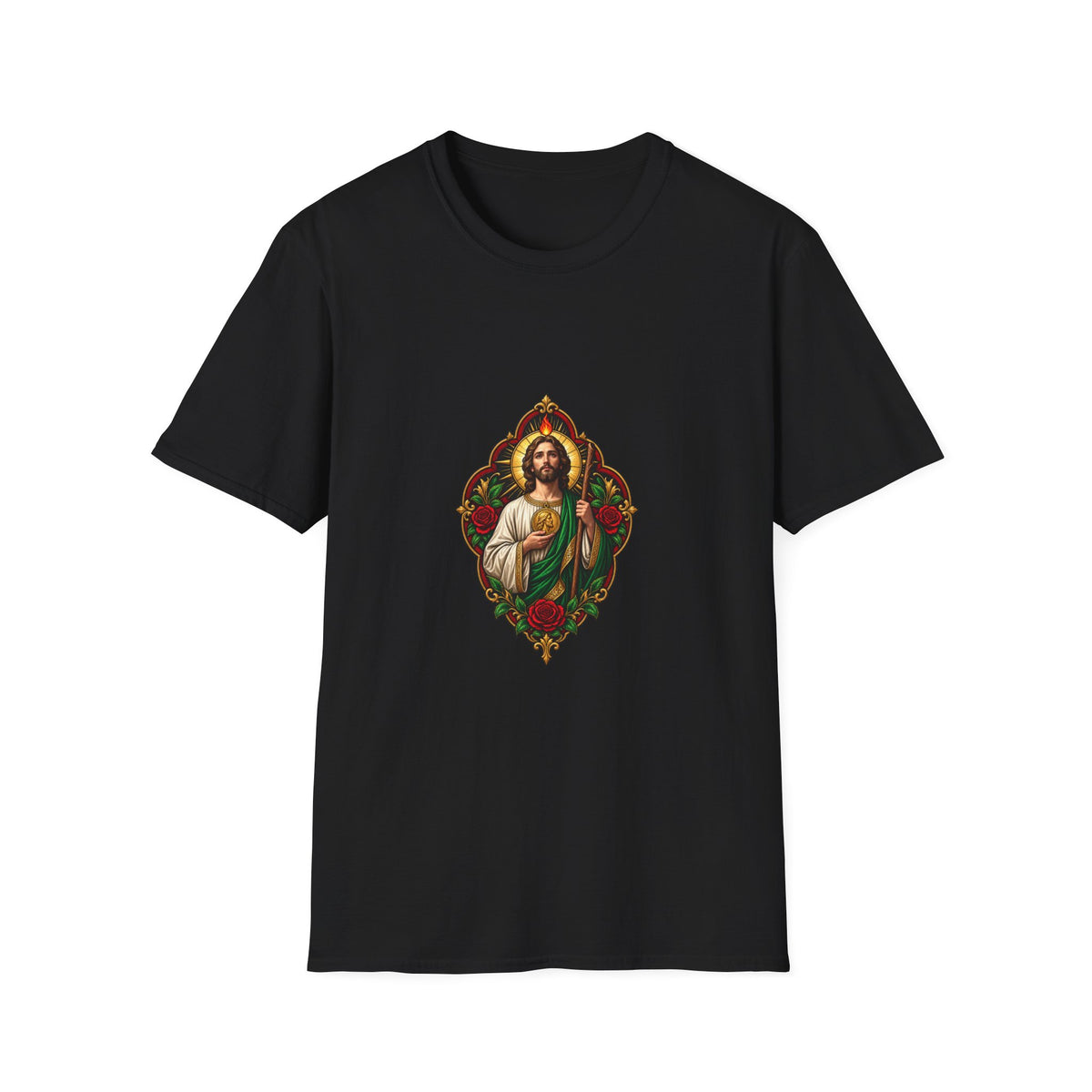 San Judas Crimson Covenant Window T-Shirt product preview, view 10