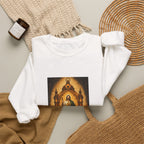San Judas Tadeo Amber Pilgrim Lantern Crewneck Sweatshirt