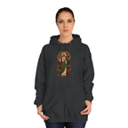 San Judas Tadeo Crimson Rose Window Unisex Hoodie