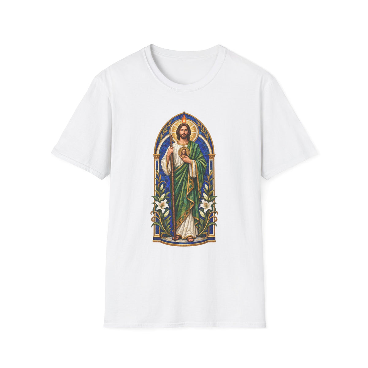 San Judas Tadeo Cobalt Chapel Mosaic Unisex T-Shirt