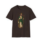 San Judas Tadeo Black & Gold Sacred Heart Unisex T-Shirt