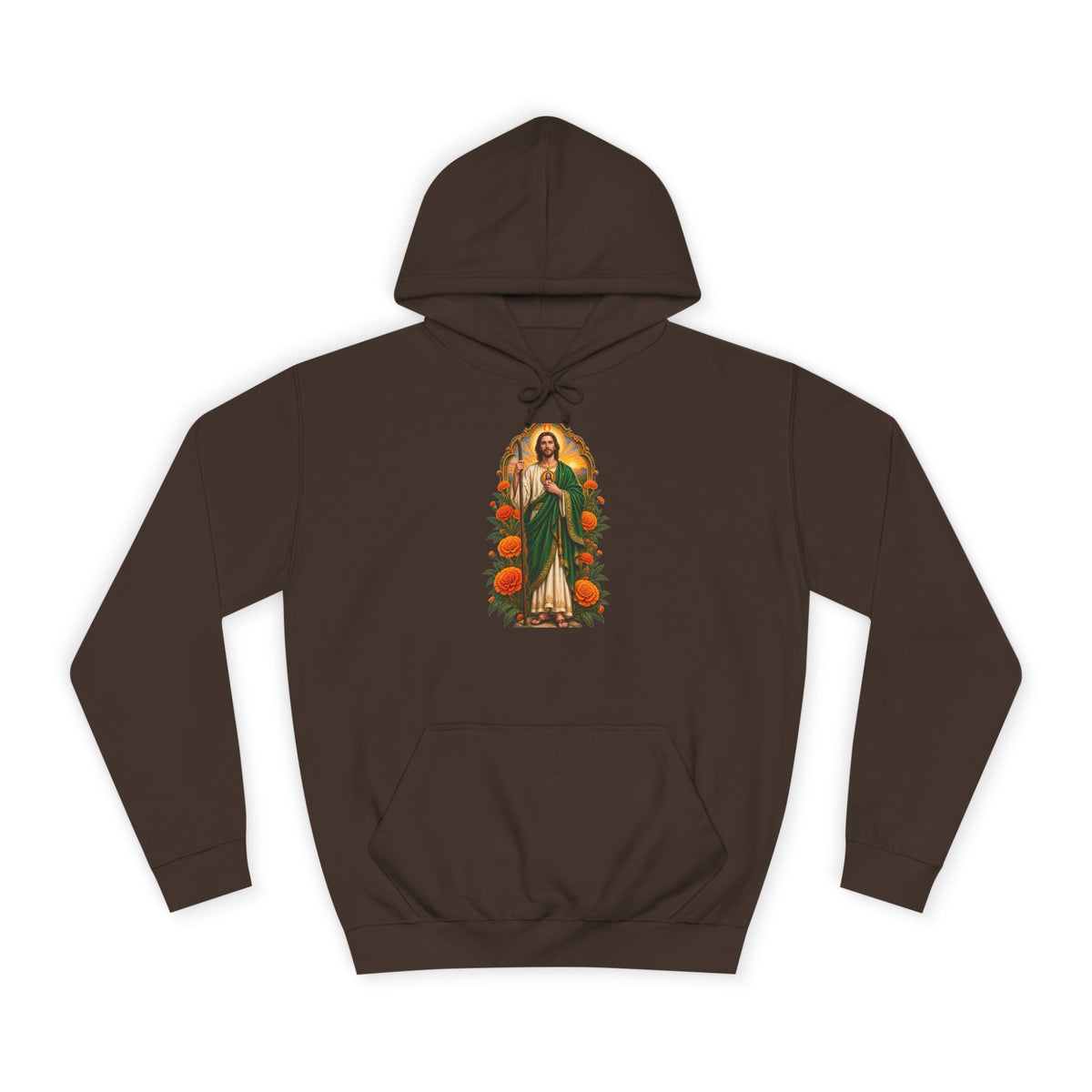 San Judas Tadeo Marigold Sun Arch Unisex Hoodie