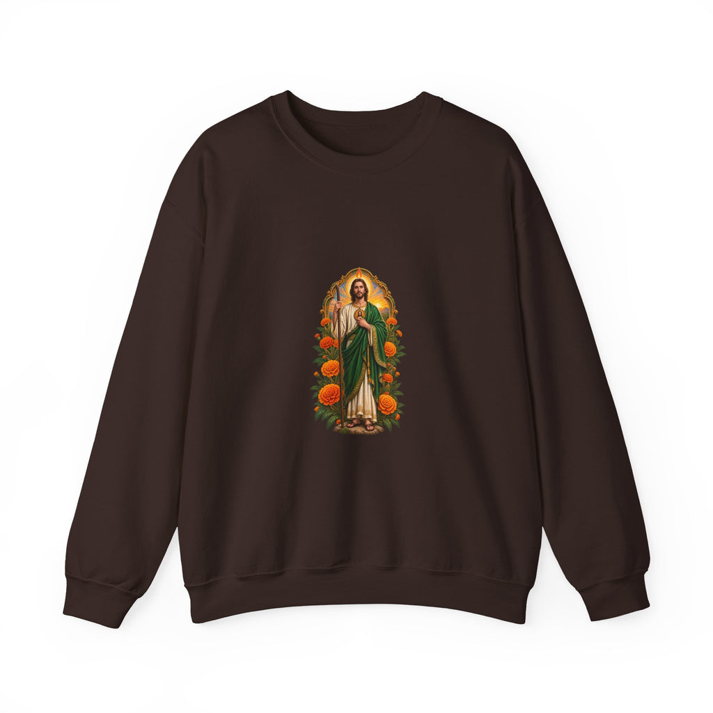 San Judas Tadeo Marigold Sun Arch Crewneck Sweatshirt