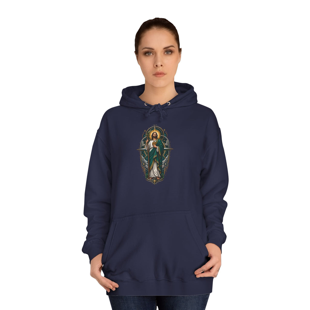 San Judas Tadeo Midnight Compass Unisex Hoodie