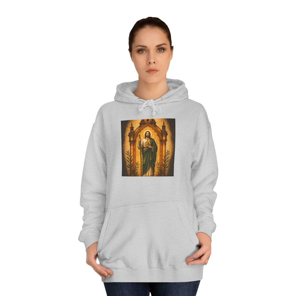 San Judas Tadeo Amber Pilgrim Lantern Unisex Hoodie