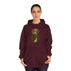 San Judas Tadeo Crimson Rose Window Unisex Hoodie