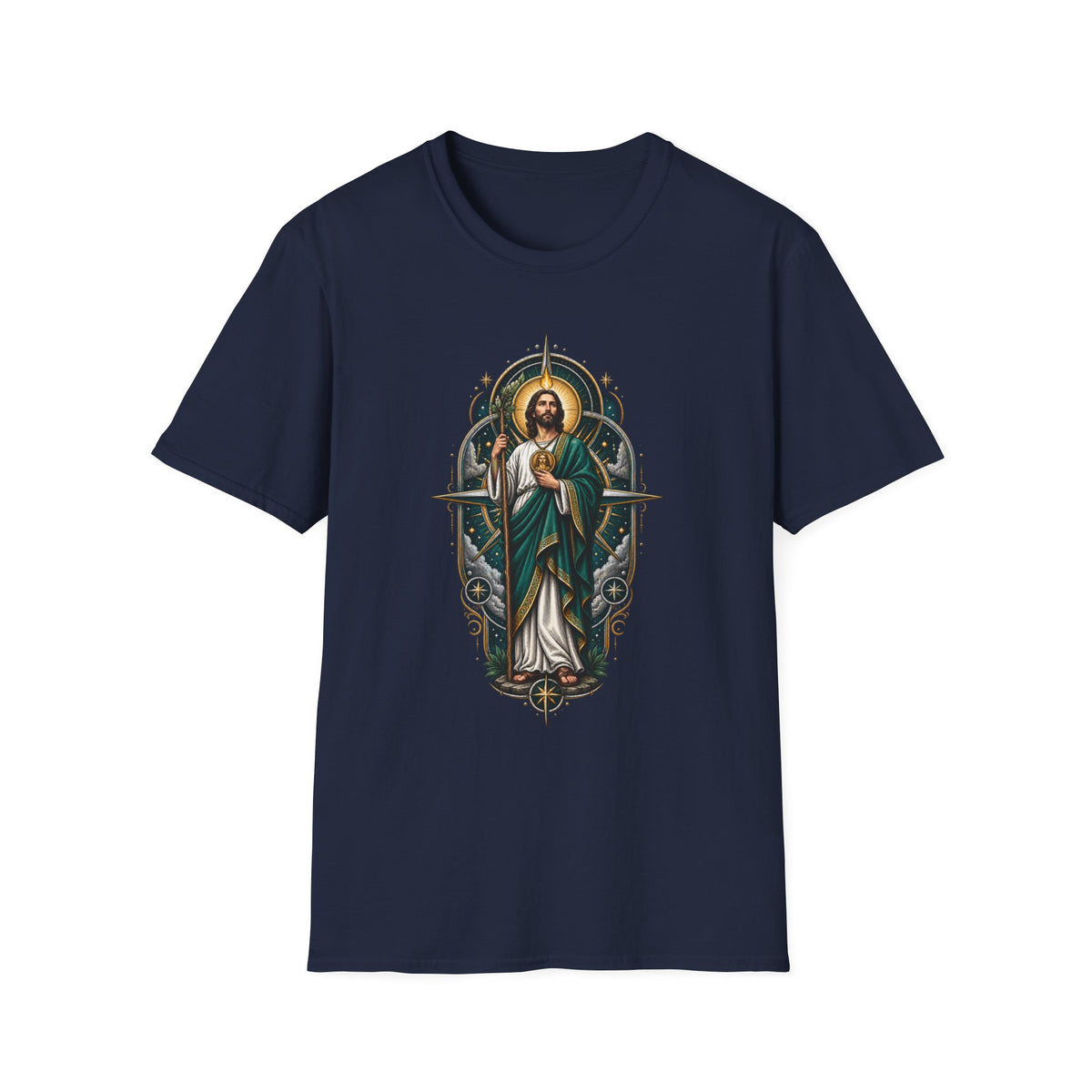 San Judas Tadeo Midnight Compass Unisex T-Shirt