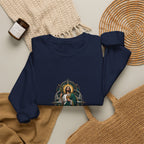 San Judas Tadeo Midnight Compass Crewneck Sweatshirt
