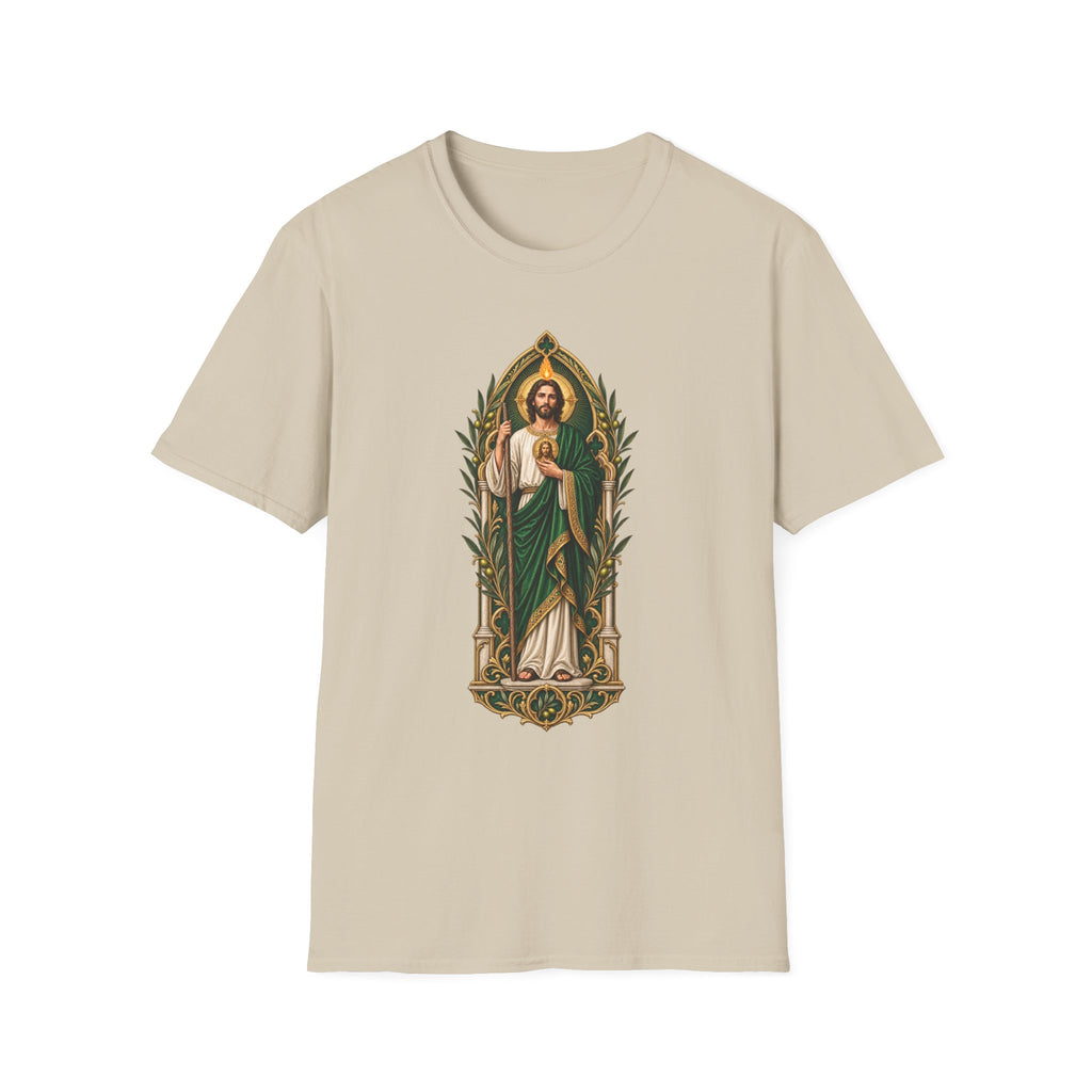 San Judas Tadeo Olive Reliquary Unisex T-Shirt