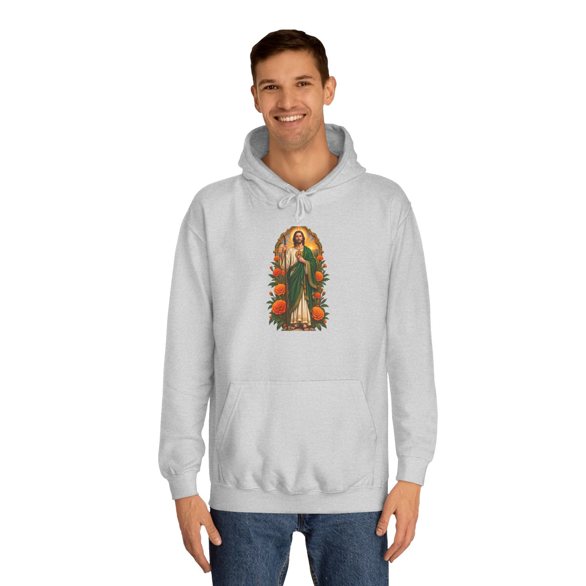 San Judas Tadeo Marigold Sun Arch Unisex Hoodie