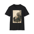 San Judas Tadeo Emerald & Gold Sacred Heart Unisex T-Shirt product view 10