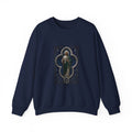 San Judas Tadeo Silver Moon Quatrefoil Crewneck Sweatshirt