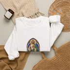 San Judas Tadeo Cobalt Chapel Mosaic Crewneck Sweatshirt