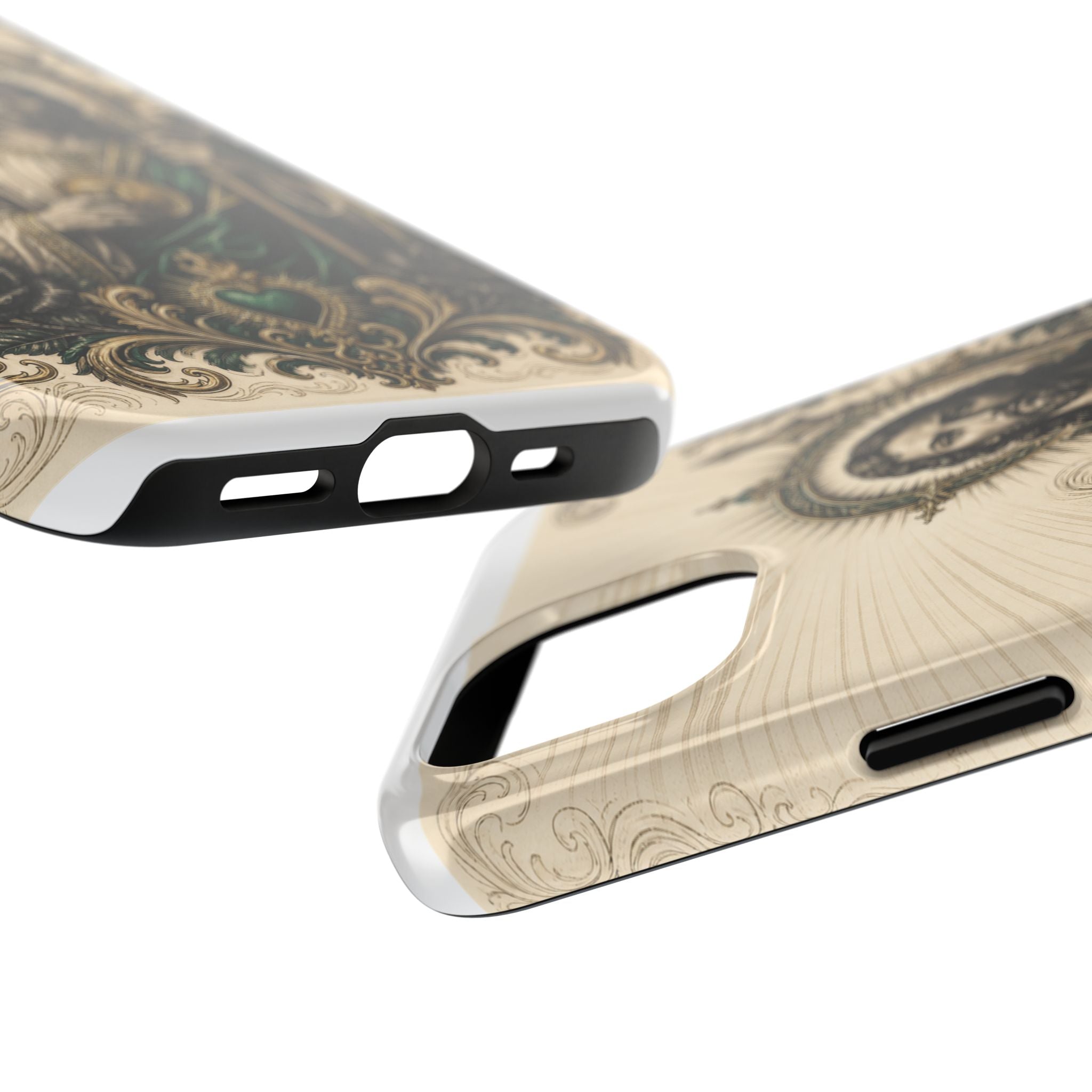 San Judas Tadeo Emerald & Gold Sacred Heart Tough Phone Case