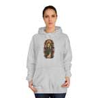 San Judas Tadeo Crimson Rose Window Unisex Hoodie