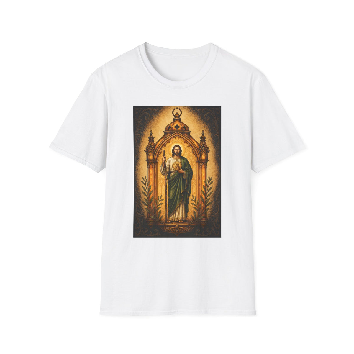 San Judas Tadeo Amber Pilgrim Lantern Unisex T-Shirt