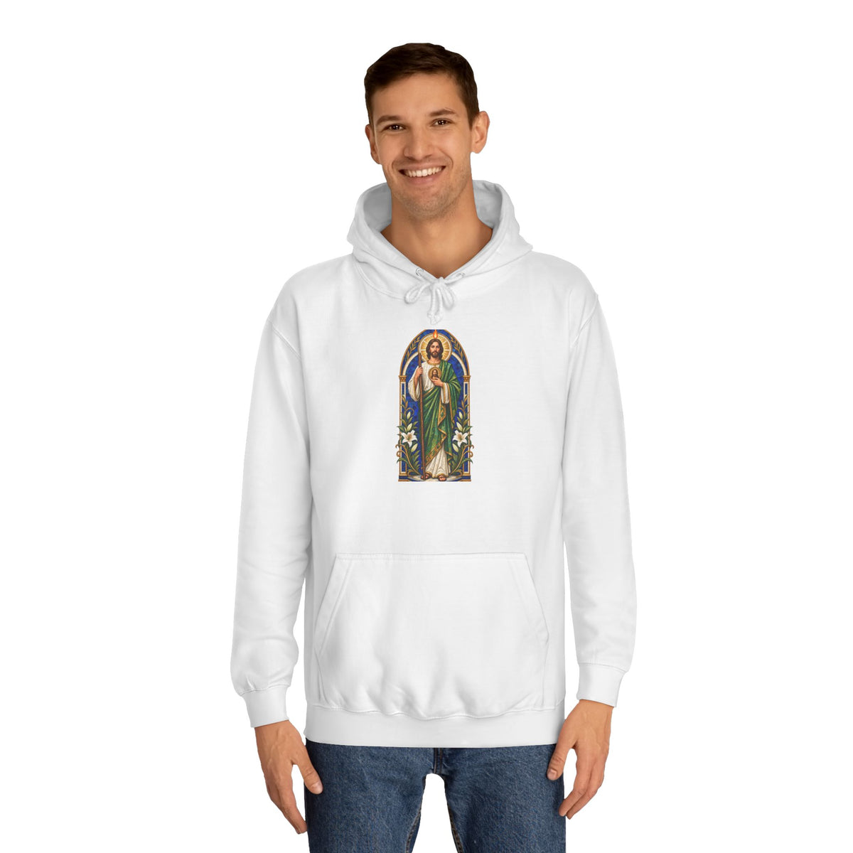 San Judas Tadeo Cobalt Chapel Mosaic Unisex Hoodie