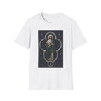 San Judas Tadeo Silver Moon Quatrefoil Unisex T-Shirt