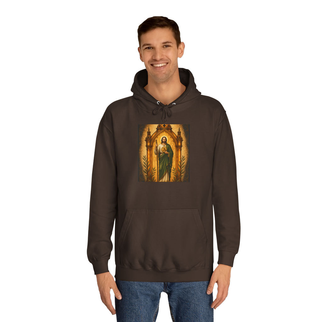 San Judas Tadeo Amber Pilgrim Lantern Unisex Hoodie