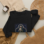San Judas Tadeo Silver Moon Quatrefoil Crewneck Sweatshirt