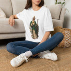 San Judas Tadeo Black & Gold Sacred Heart Unisex T-Shirt