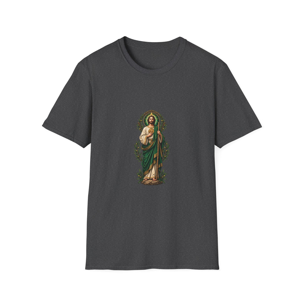 San Judas Tadeo Verdant Crowned Intercession T-Shirt product preview, view 19