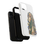 San Judas phone case with cobalt chapel mosaic artwork, detail view 18