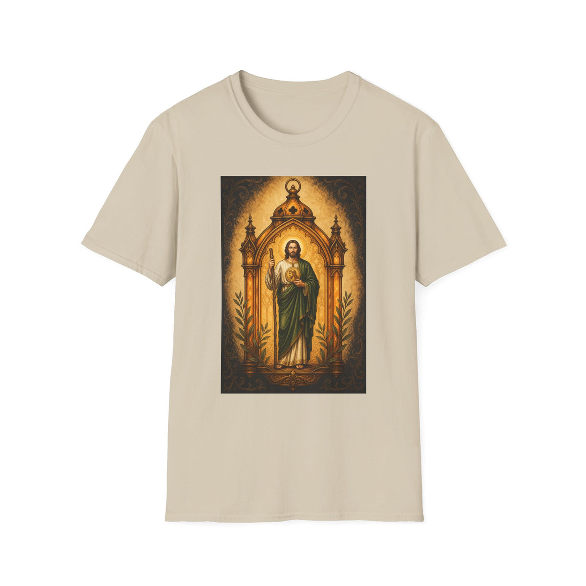 San Judas Tadeo Amber Pilgrim Lantern Unisex T-Shirt