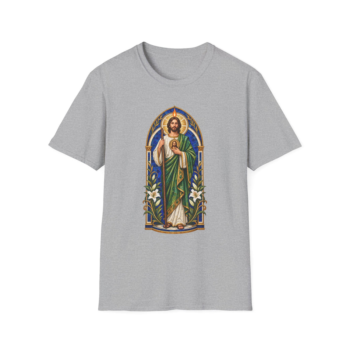 San Judas Tadeo Cobalt Chapel Mosaic Unisex T-Shirt