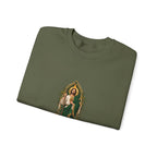 San Judas Tadeo Olive Reliquary Crewneck Sweatshirt