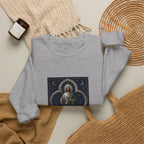 San Judas Tadeo Silver Moon Quatrefoil Crewneck Sweatshirt