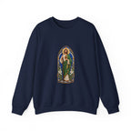 San Judas Tadeo Cobalt Chapel Mosaic Crewneck Sweatshirt