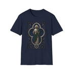 San Judas Tadeo Silver Moon Quatrefoil Unisex T-Shirt