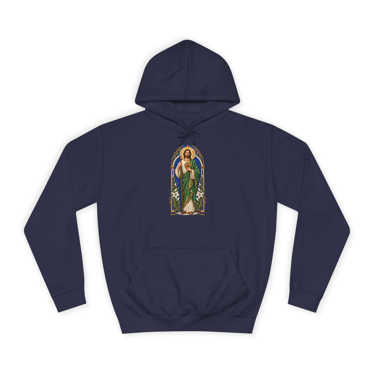 San Judas Tadeo Cobalt Chapel Mosaic Unisex Hoodie