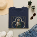 San Judas Tadeo Silver Moon Quatrefoil Unisex T-Shirt