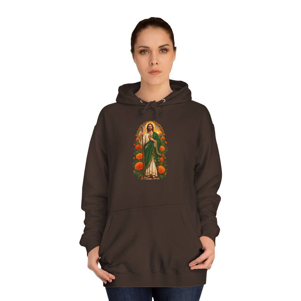 San Judas Tadeo Marigold Sun Arch Unisex Hoodie