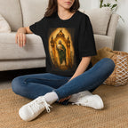San Judas Tadeo Amber Pilgrim Lantern Unisex T-Shirt
