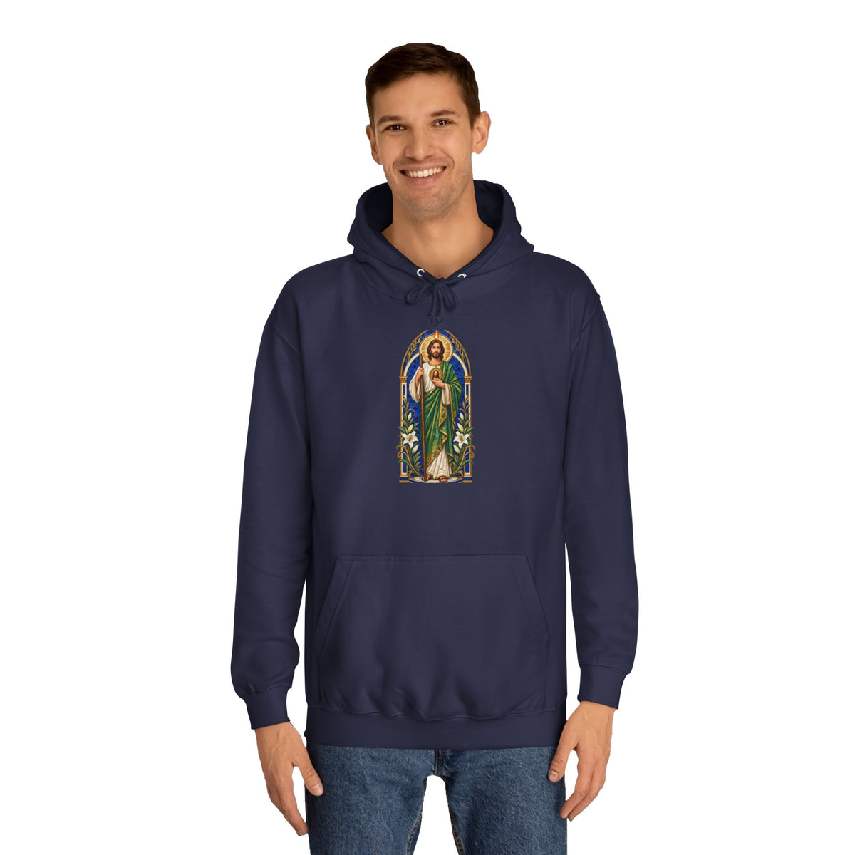 San Judas Tadeo Cobalt Chapel Mosaic Unisex Hoodie