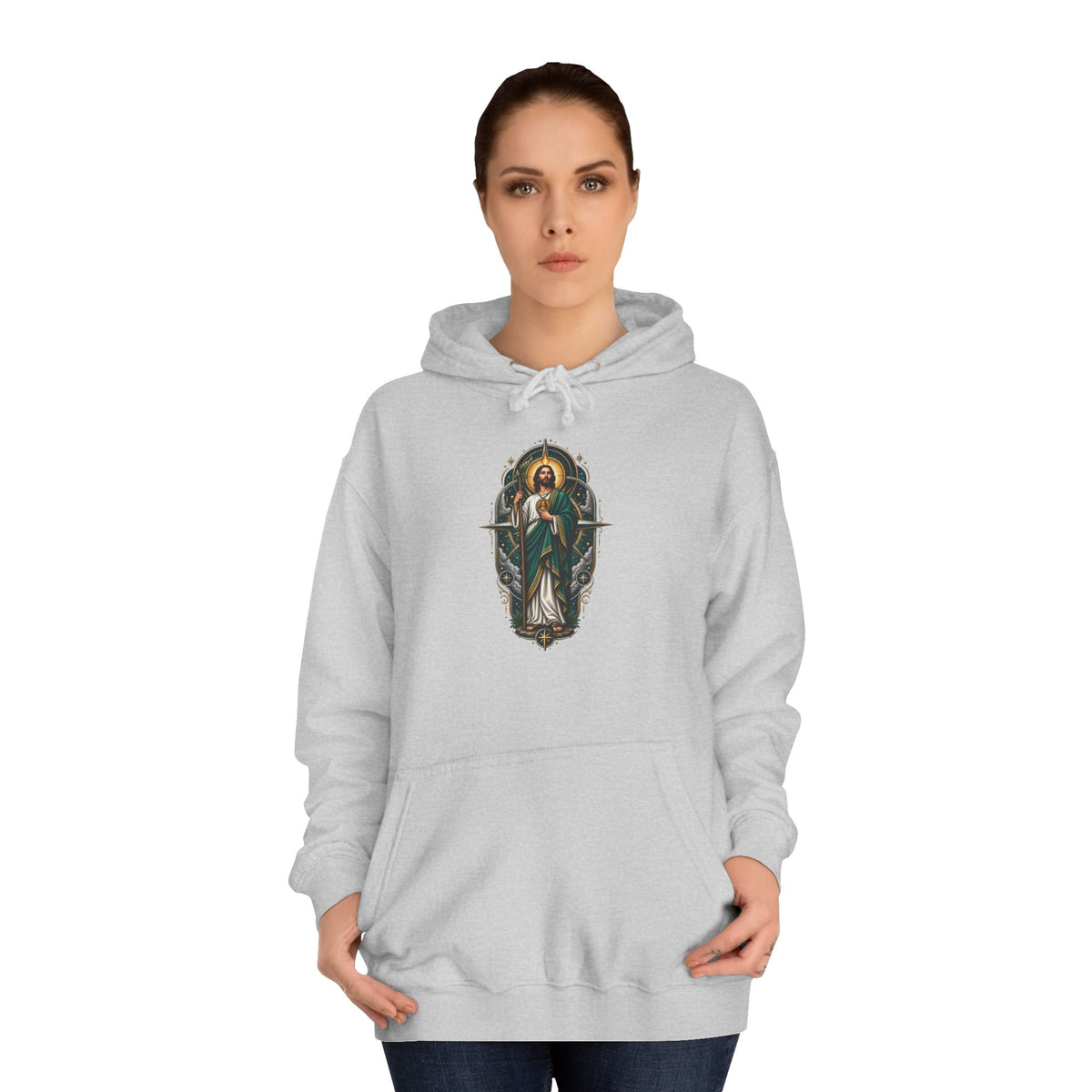San Judas Tadeo Midnight Compass Unisex Hoodie