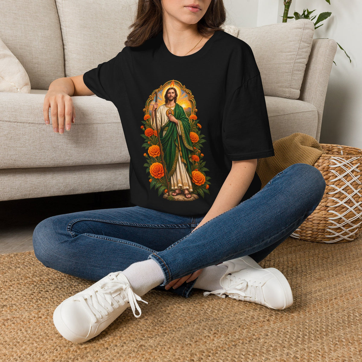San Judas Tadeo Marigold Sun Arch Unisex T-Shirt