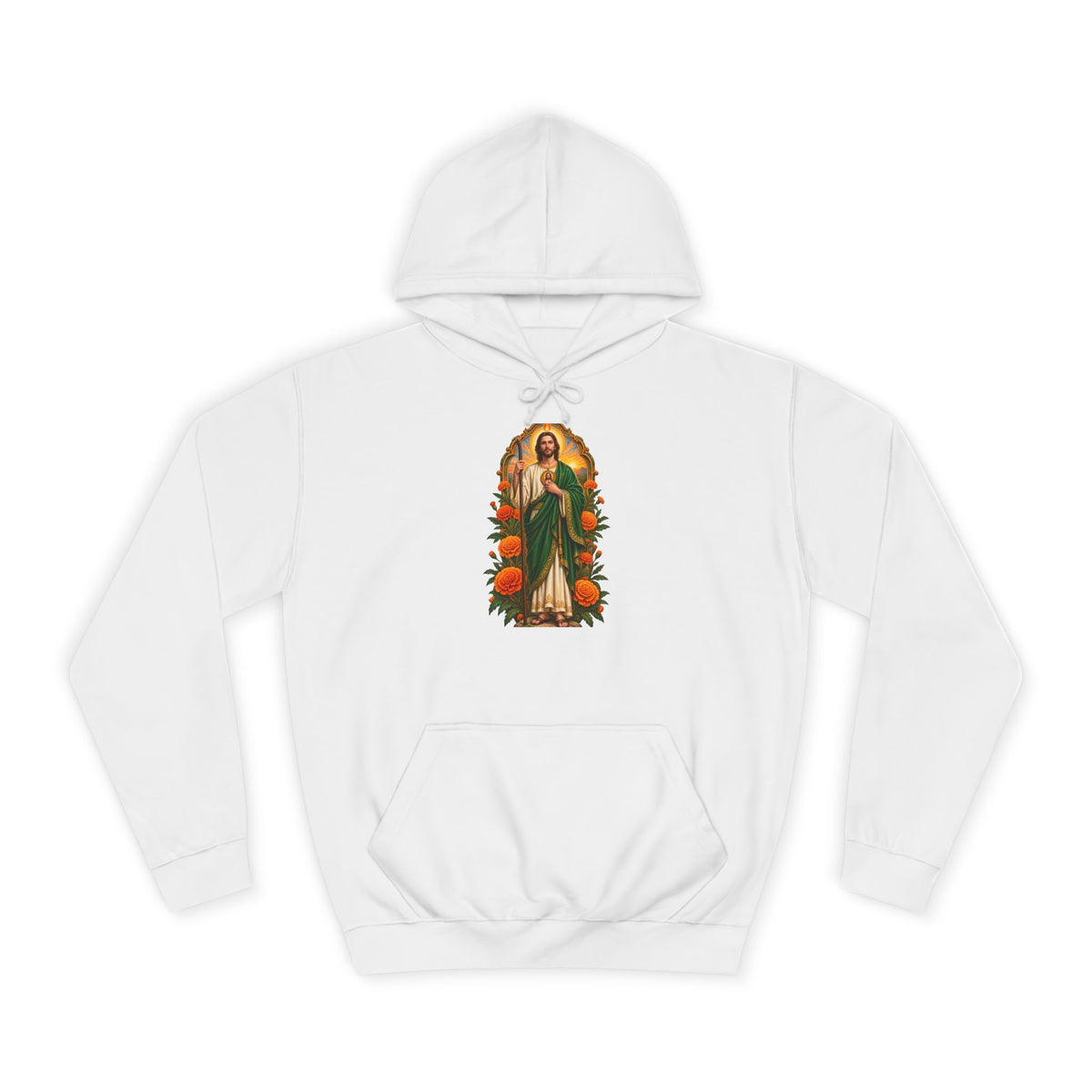 San Judas Tadeo Marigold Sun Arch Unisex Hoodie