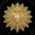 Divine Light: San Judas Tadeo Gold & Black Premium Canvas Art