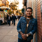 San Judas Gold Necklace - Lifestyle Worn